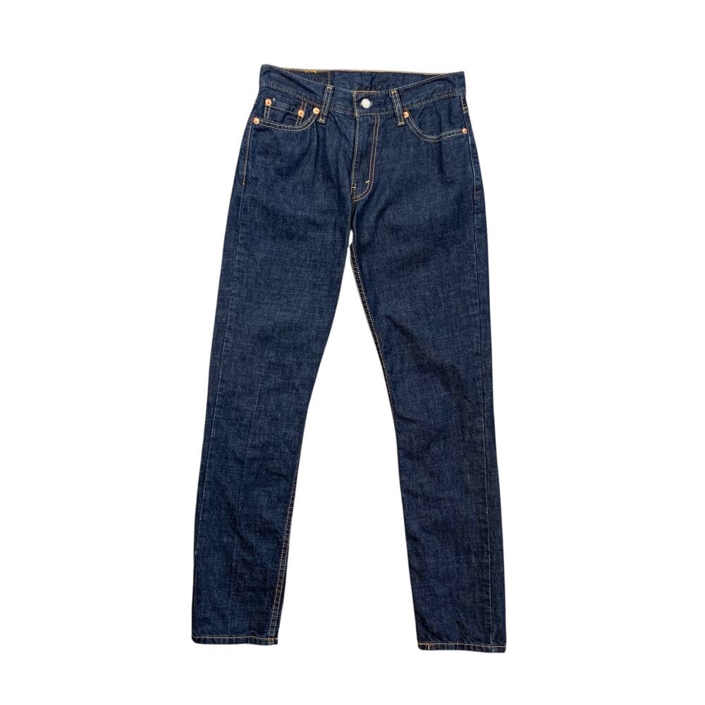 Levis Jeans Mens 30 Blue 511 Slim Straight Mid Rise Stretch Denim Dark Wash